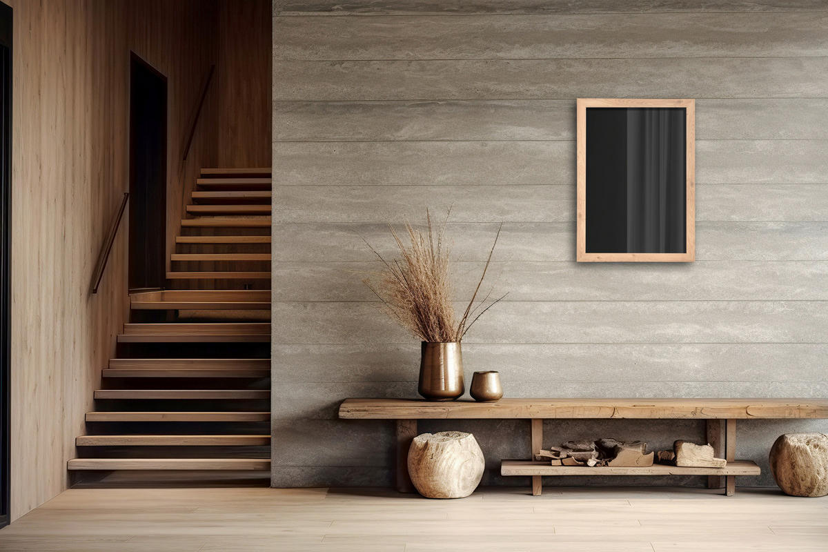 Mirrors&More Rahmenspiegel KIM Eiche Artisan B/H/T: ca. 48x68x2 cm KIM - Eiche (48,00/68,00/2,00cm) - Mirrors&More