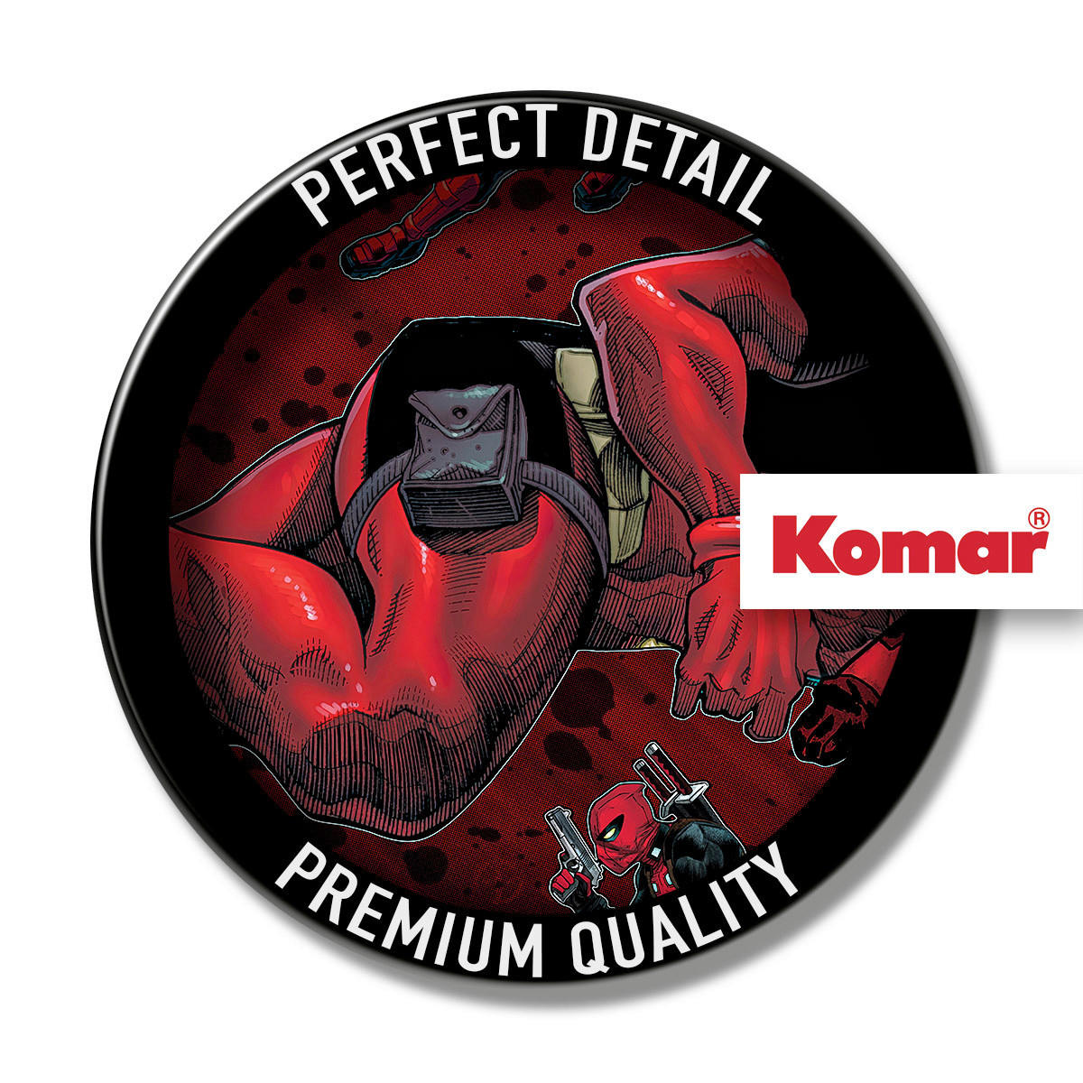 Komar Wandtattoo Deadpool Posing Disney Deadpool Posing B/L: ca. 100x70 cm Deadpool Posing - (100,00/70,00cm) - Komar