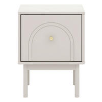 Nachtkonsole MAZOMA Eiche Kaschmirgrau Nachbildung gold Optik B/H/T: ca. 41,5x53,5x39 cm MAZOMA - gold/Eiche (41,50/53,50/39,00cm) - WIPMEB