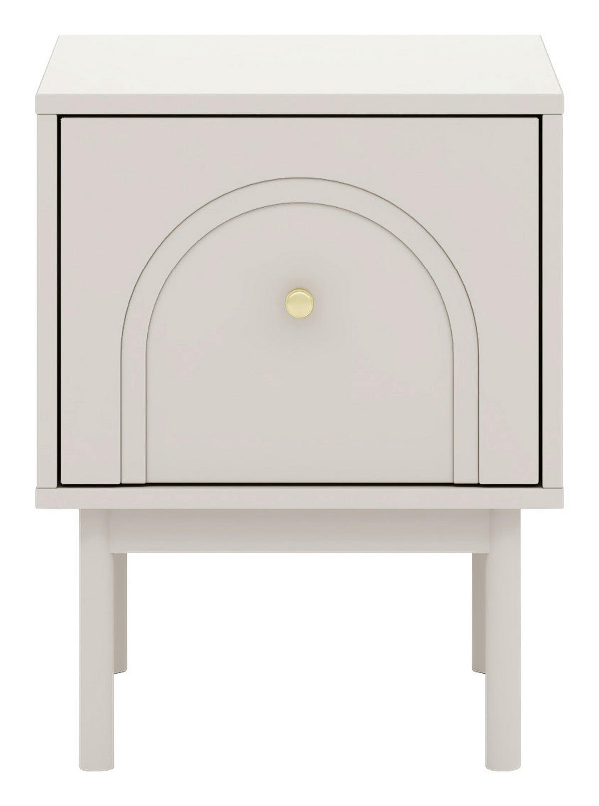 Nachtkonsole MAZOMA Eiche Kaschmirgrau Nachbildung gold Optik B/H/T: ca. 41,5x53,5x39 cm MAZOMA - gold/Eiche (41,50/53,50/39,00cm) - WIPMEB