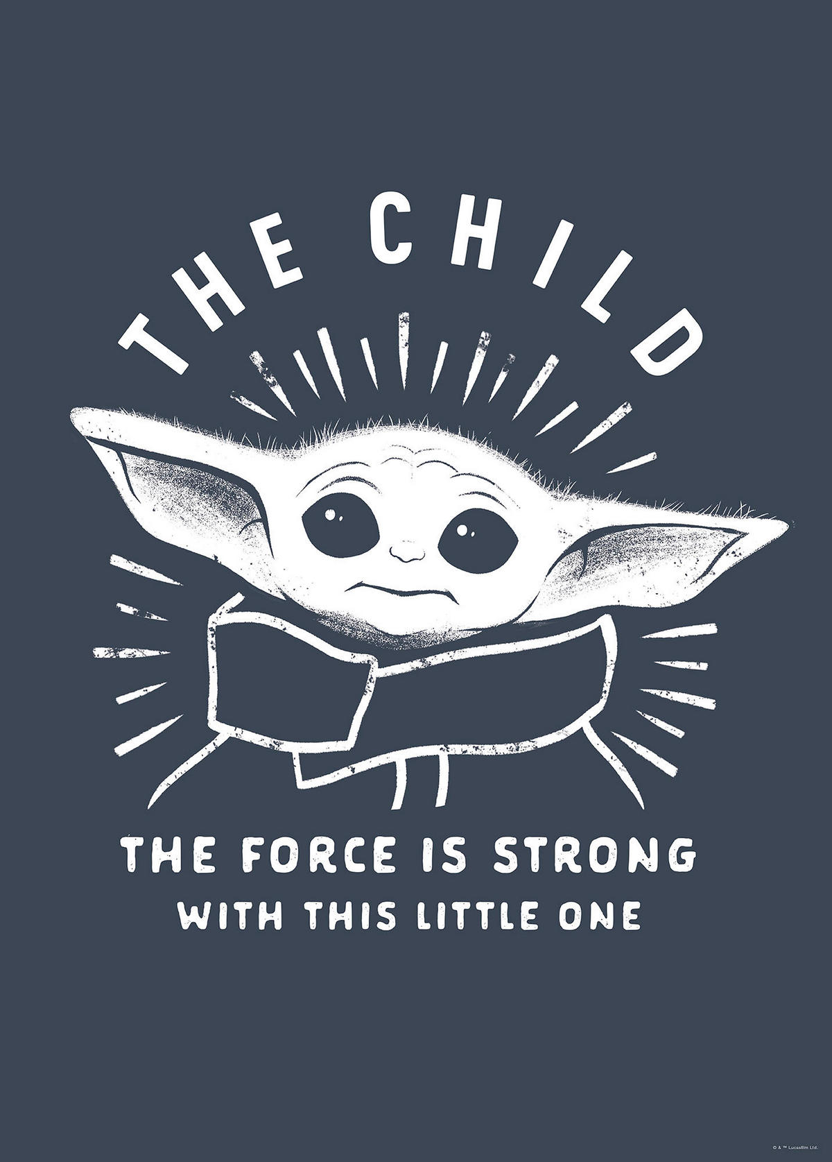 Komar Poster Mandalorian The Child Iconic Disney B/L: ca. 50x70 cm Mandalorian The Child Iconic - (50,00/70,00cm) - Komar