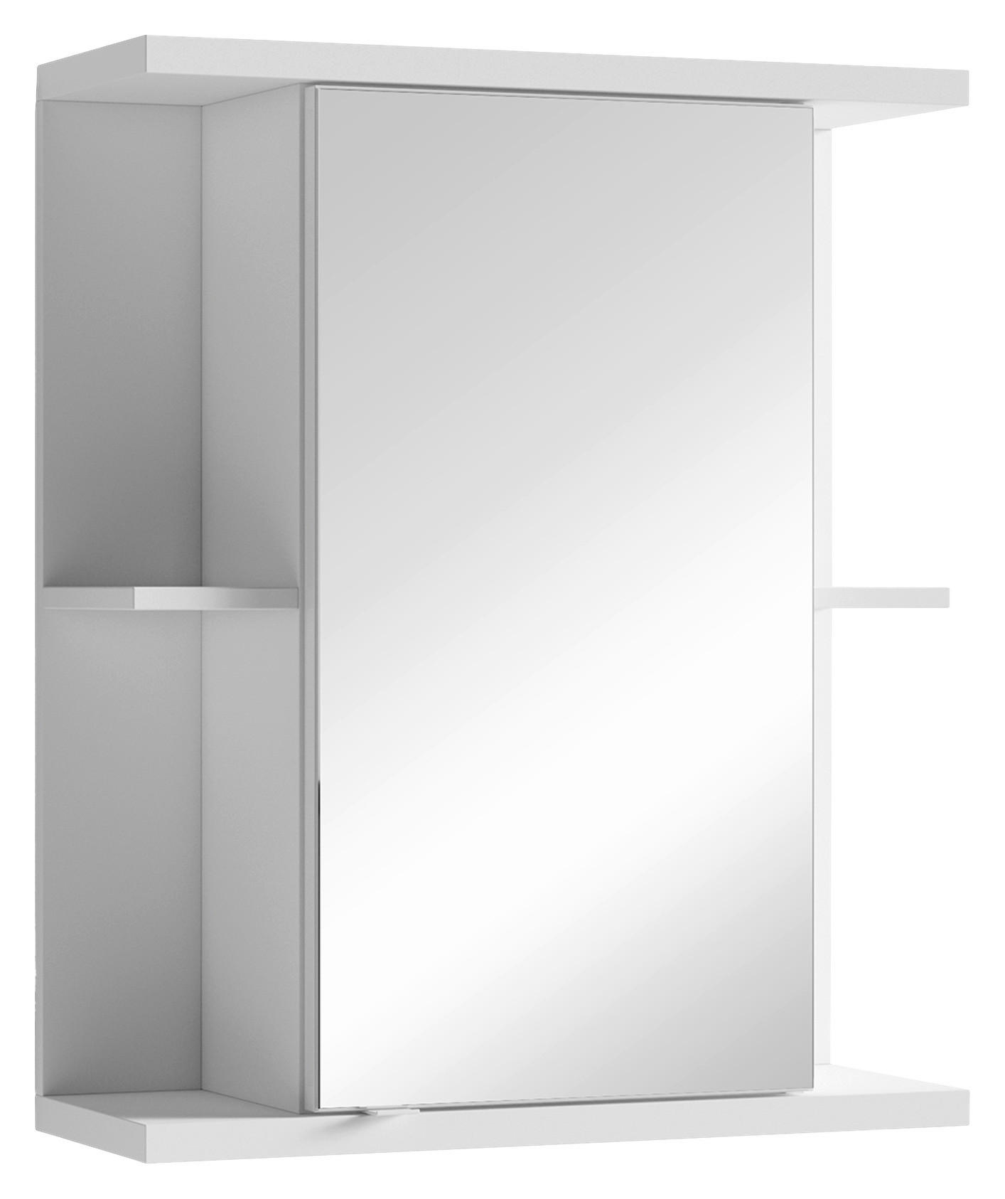 Spiegelschrank NEBRASKA weiß B/H/T: ca. 60x70x25 cm NEBRASKA - weiß (60,00/70,00/25,00cm) - byLIVING