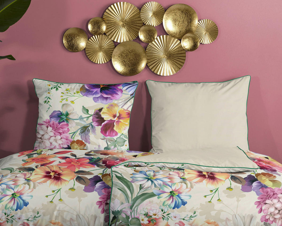 Baumwoll Bettwäsche Novara Satin Novara - ecru (135,00/200,00cm) - Descanso