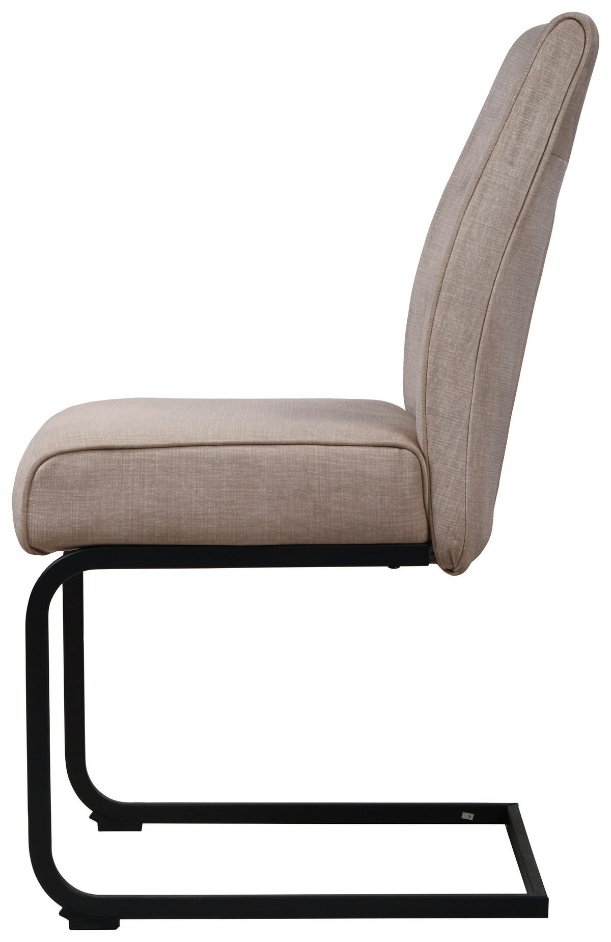 Schwingstuhl Canberra Cappuccino schwarz Samtoptik Metall B/H/T: ca. 63x92x49 cm Canberra - schwarz/Cappuccino (63,00/92,00/49,00cm)