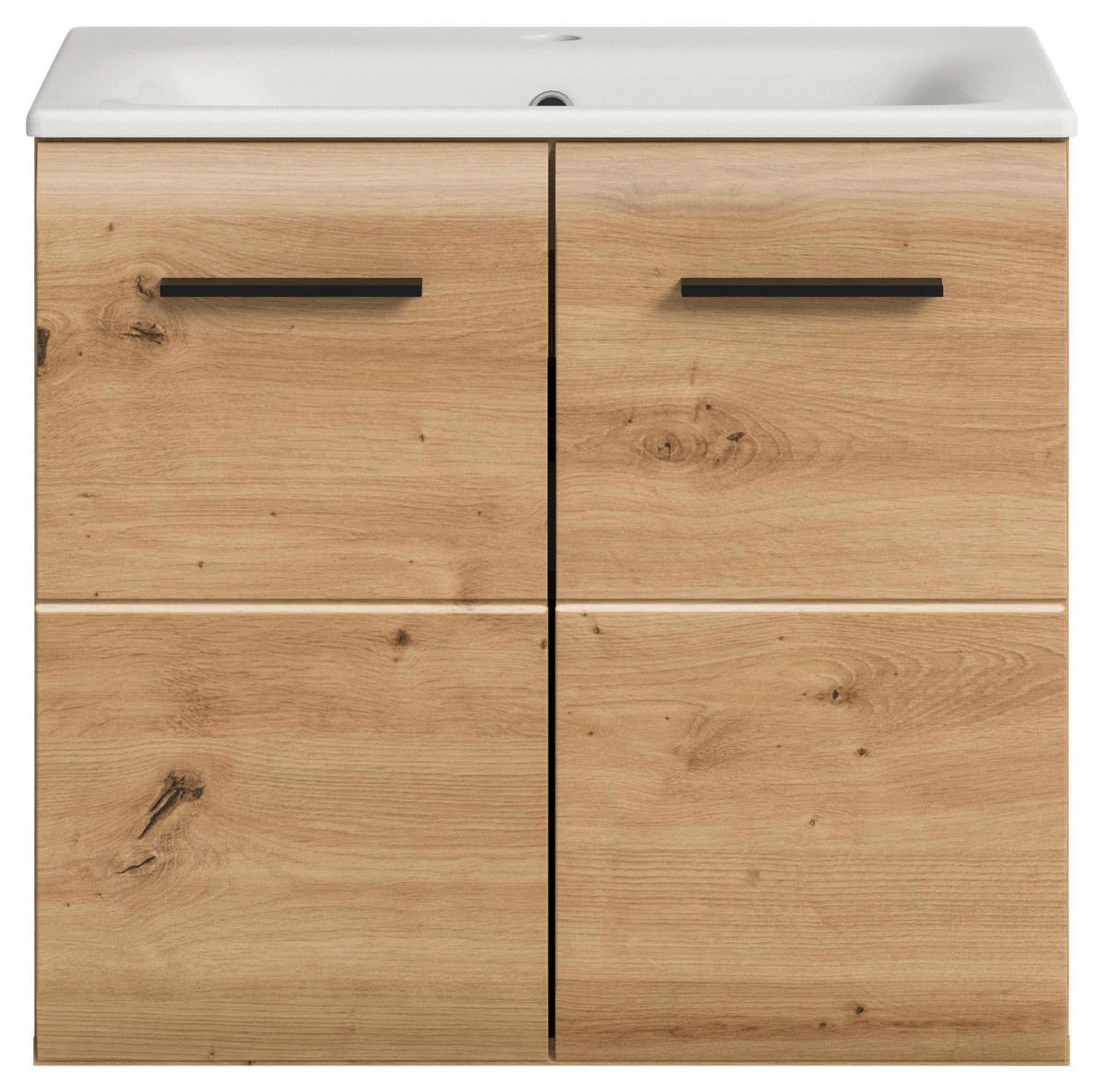 Waschplatz Ice Artisan Oak Nachbildung B/H/T: ca. 60x55x46 cm Ice - (60,00/55,00/46,00cm) - xonox.home