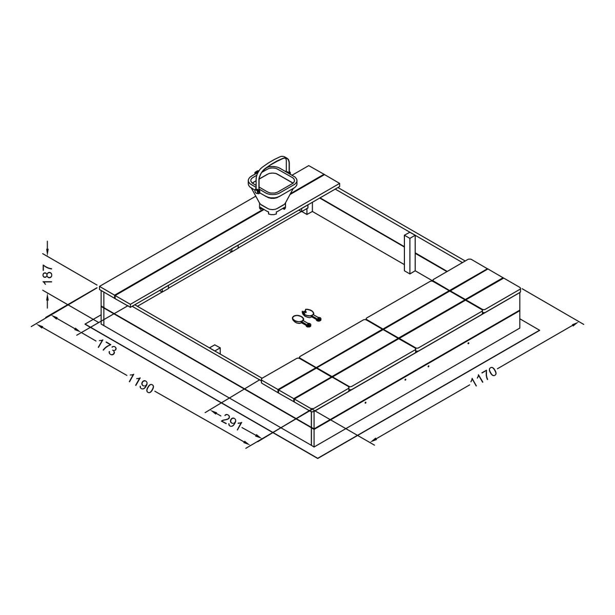 Faltbare Wasserbehälter PVC 500D - Selectkoi