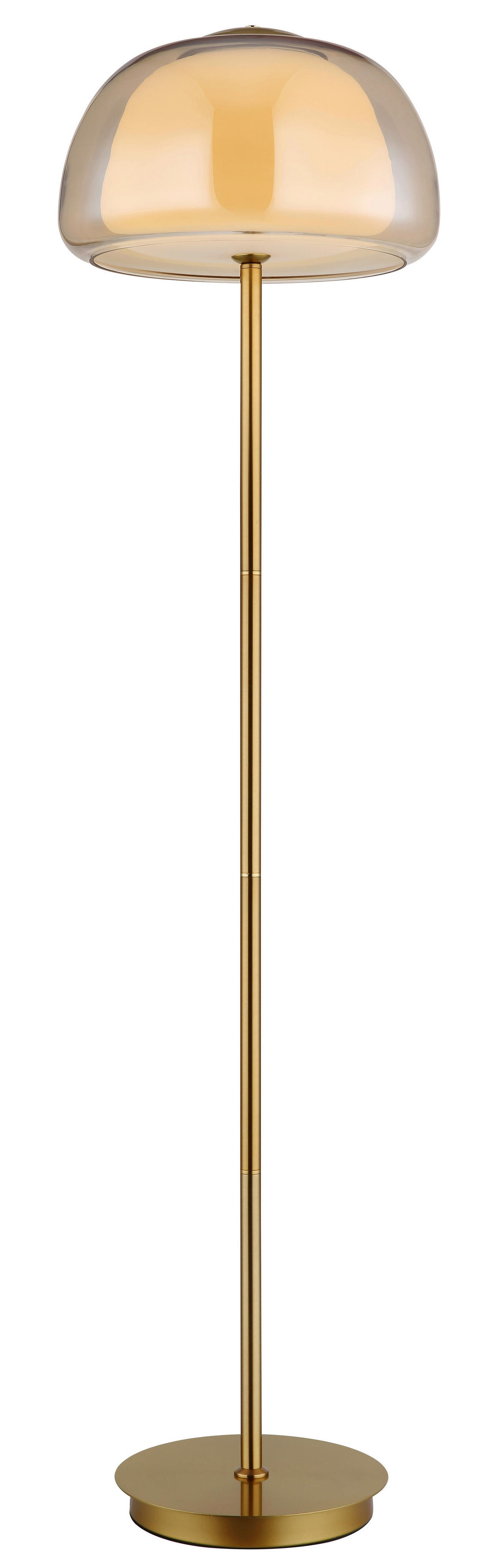 GLOBO Stehleuchte gold Metall Glas B/H/L: ca. 44x37x44 cm Stehleuchte-Avila - gold (44,00/44,00/37,00cm) - GLOBO