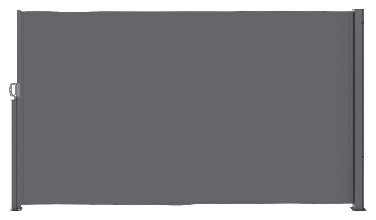 Outsunny Seitenmarkise dunkelgrau Aluminium B/H/L: ca. 1x180x300 cm Seitenmarkise - dunkelgrau (300,00/1,00/180,00cm) - Outsunny