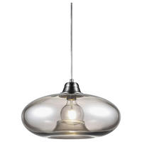 Nowa Pendelleuchte 30040102 nickel matt Rauchglas Metall H/D: ca. 150x40 cm E27 1 Brennstellen LILLE - nickel matt (40,00/150,00cm) - Nowa