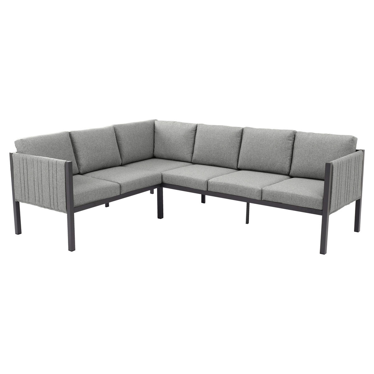 POCOline Gartensitzgruppe Alicante grau Alu Alicante - dunkelgrau/grau - POCOline