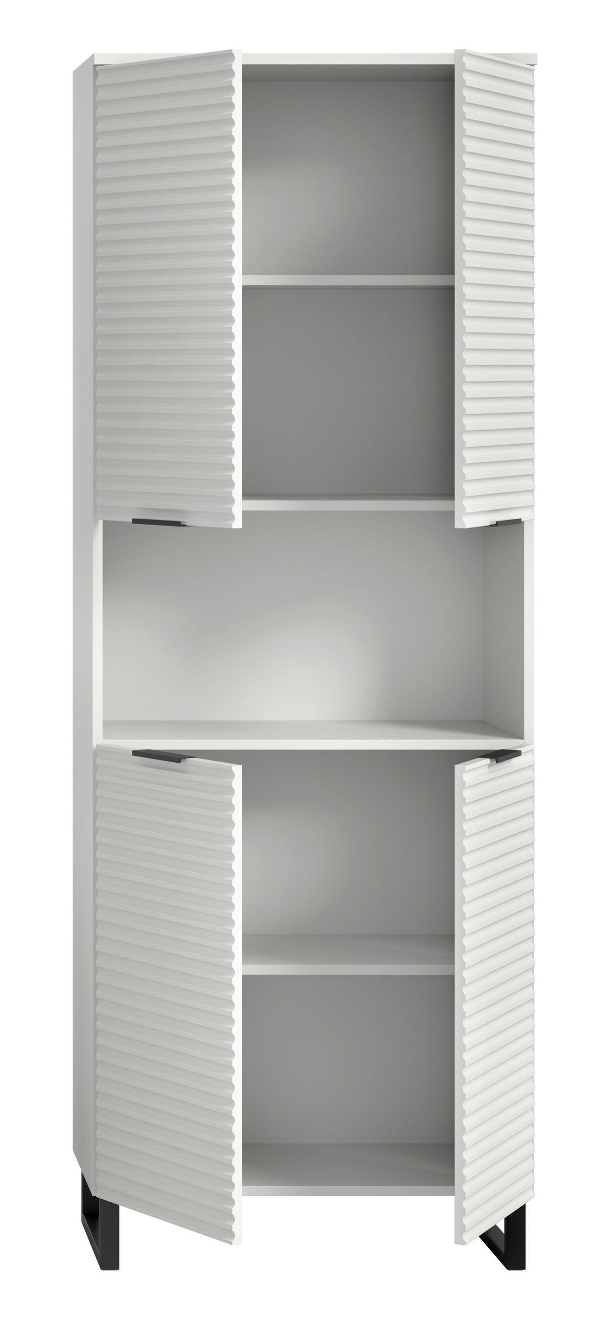 Hochschrank Riff weiß B/H/T: ca. 70x193x34 cm Riff - weiß (70,00/193,00/34,00cm) - xonox.home