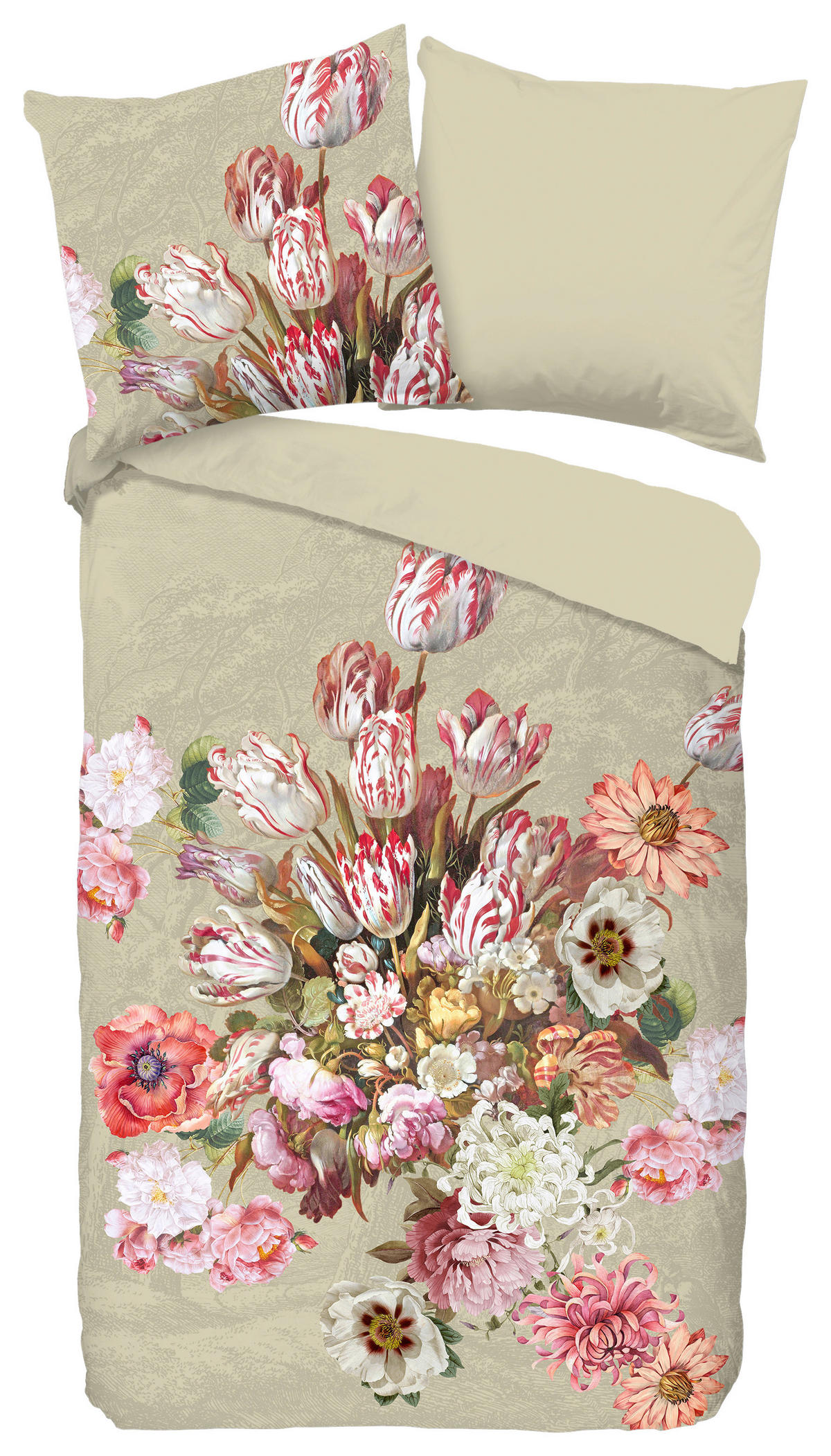 Bettwäsche Miran sand Baumwolle B/L: ca. 155x220 cm Miran - sand (155,00/220,00cm) - Good Morning