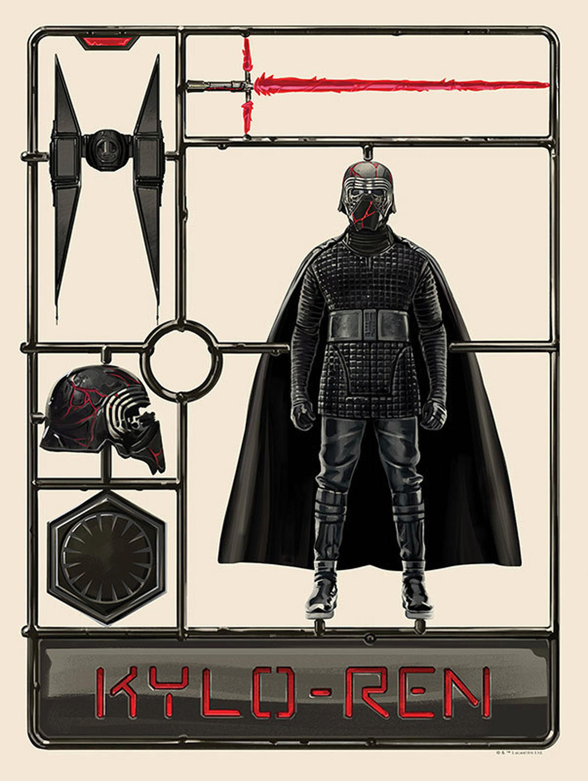 Komar Poster Star Wars Toy Kylo Star Wars B/L: ca. 30x40 cm Star Wars Toy Kylo - (30,00/40,00cm) - Komar