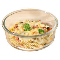 Auflaufform Glas B/H/L: ca. 19x7x19 cm Glasauflaufform_Heißluftfritteuse - klar (19,00/19,00/7,00cm)