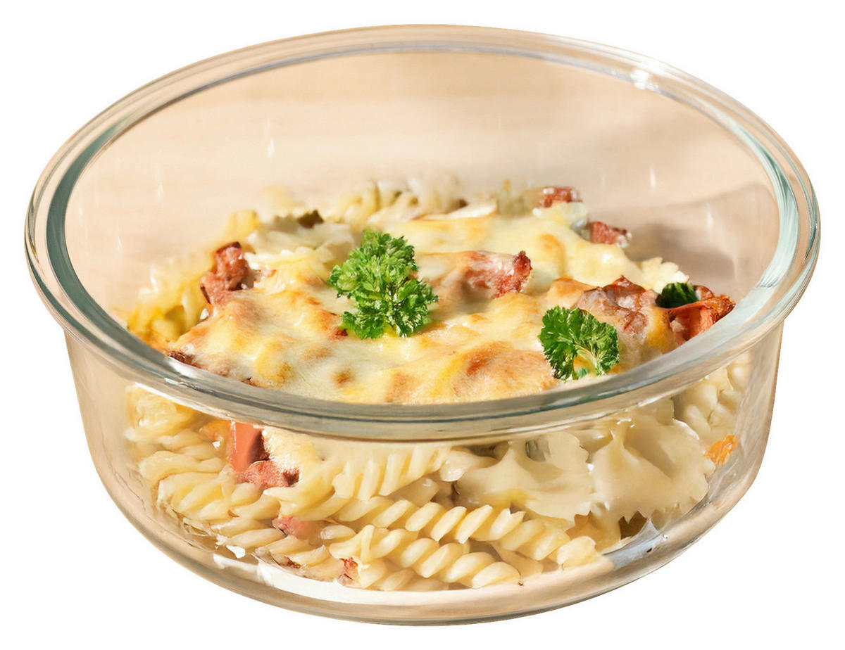 Auflaufform Glas B/H/L: ca. 19x7x19 cm Glasauflaufform_Heißluftfritteuse - klar (19,00/19,00/7,00cm)