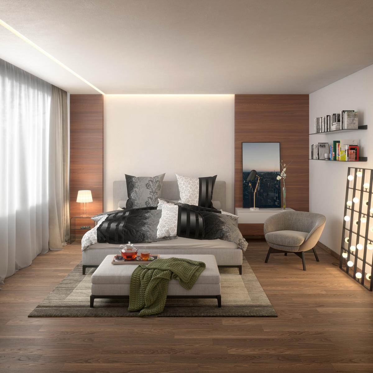 Baumwoll Bettwäsche Cotton touch Bettwäsche_Cotton-Touch Streifenran - anthrazit (135,00/200,00cm)