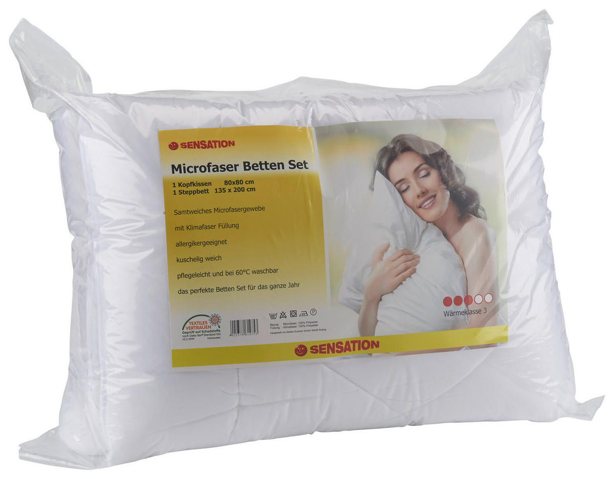Bettenset Bettenset_Sensation 135x200+80x80cm - weiß (135,00/200,00cm)