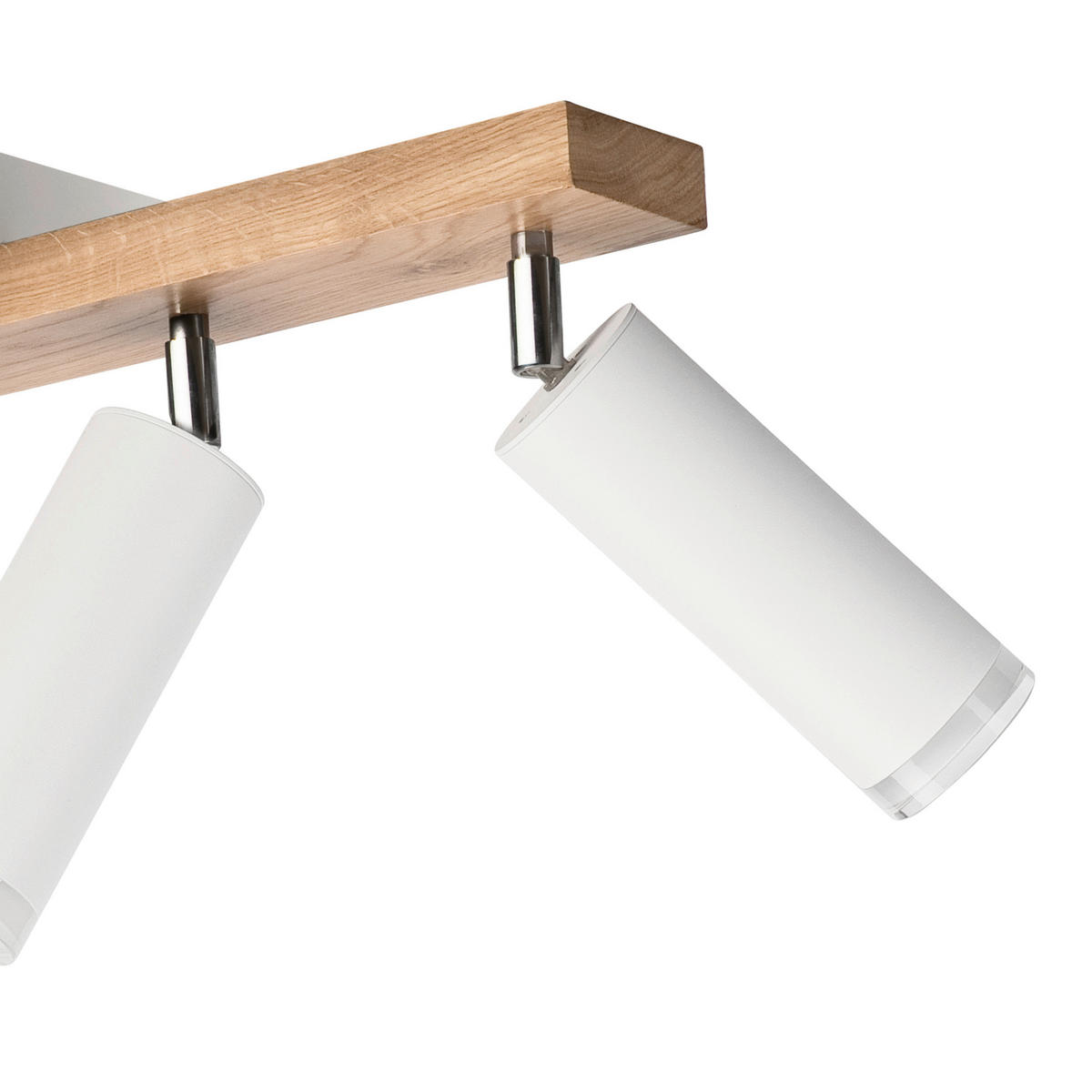 Lamkur Deckenleuchte weiß Holz B/H/L: ca. 20x23,5x64 cm 4 Brennstellen MATTE - weiß (64,00/20,00/23,50cm) - Lamkur