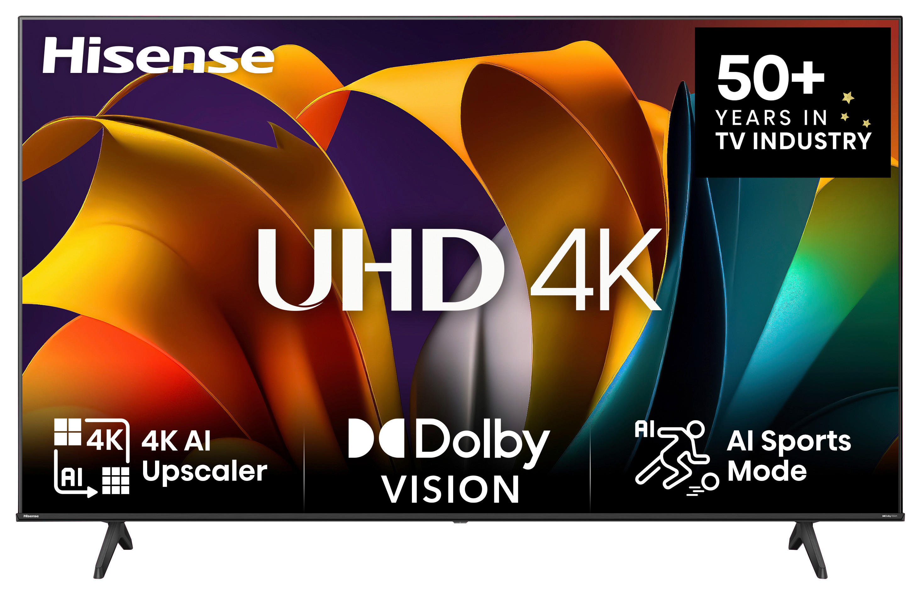 Hisense LED-TV 43 Zoll Diagonale ca. 108 cm LED-TV_43"_4k_43A6N_Hisense - schwarz (96,30/60,00/22,20cm) - Hisense