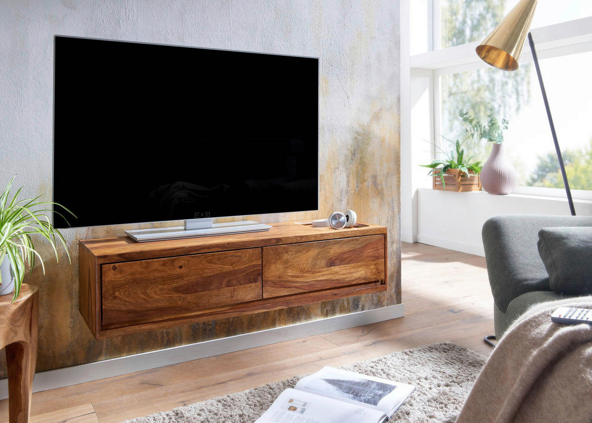 Lowboard rosenholz Nachbildung B/H/T: ca. 108x25x34 cm Lowboard - rosenholz (108,00/25,00/34,00cm) - Wohnling