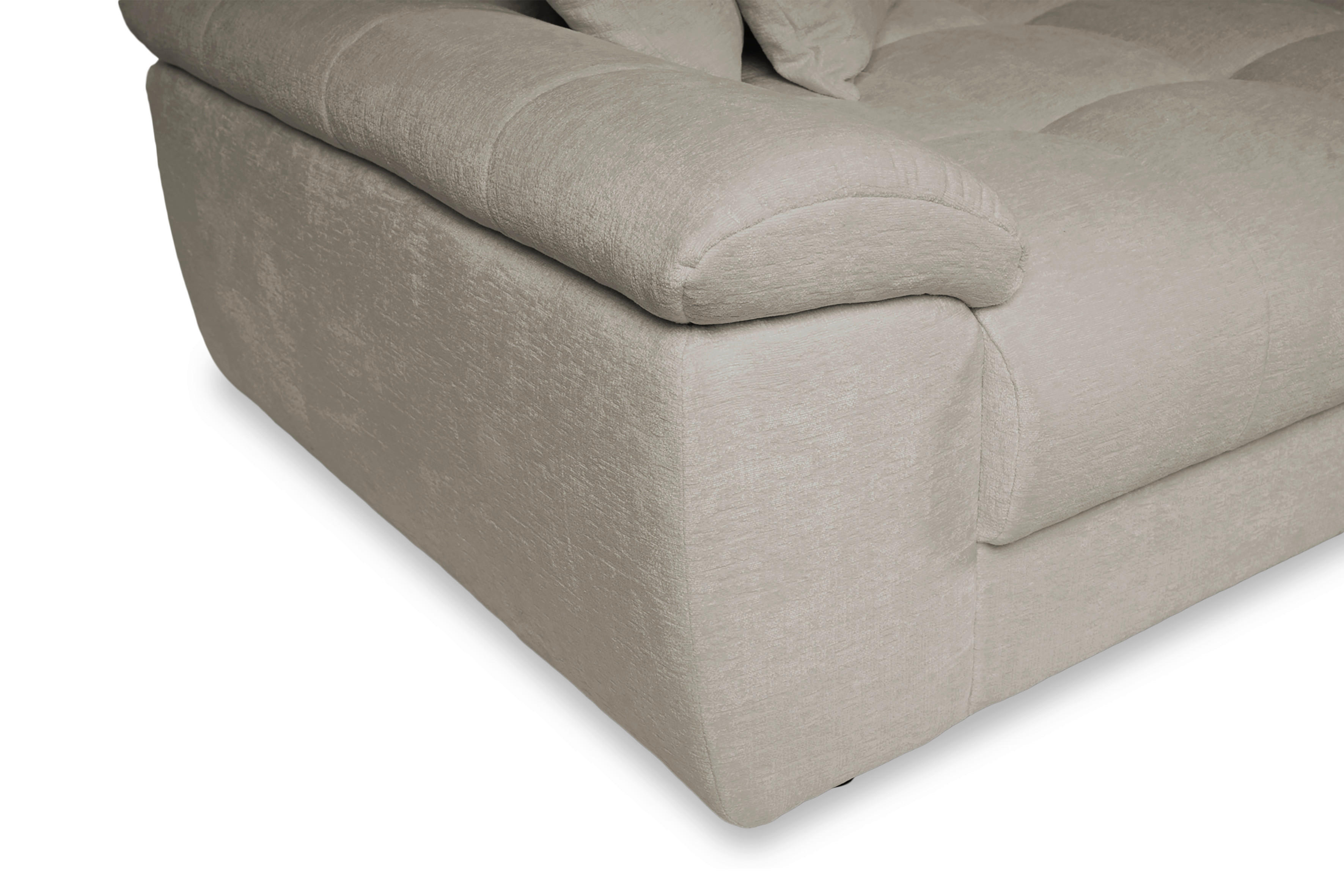 Big Sofa Tema graubraun Microfaser B/H/T: ca. 144x70x183 cm Tema - schwarz/graubraun (144,00/70,00/183,00cm)