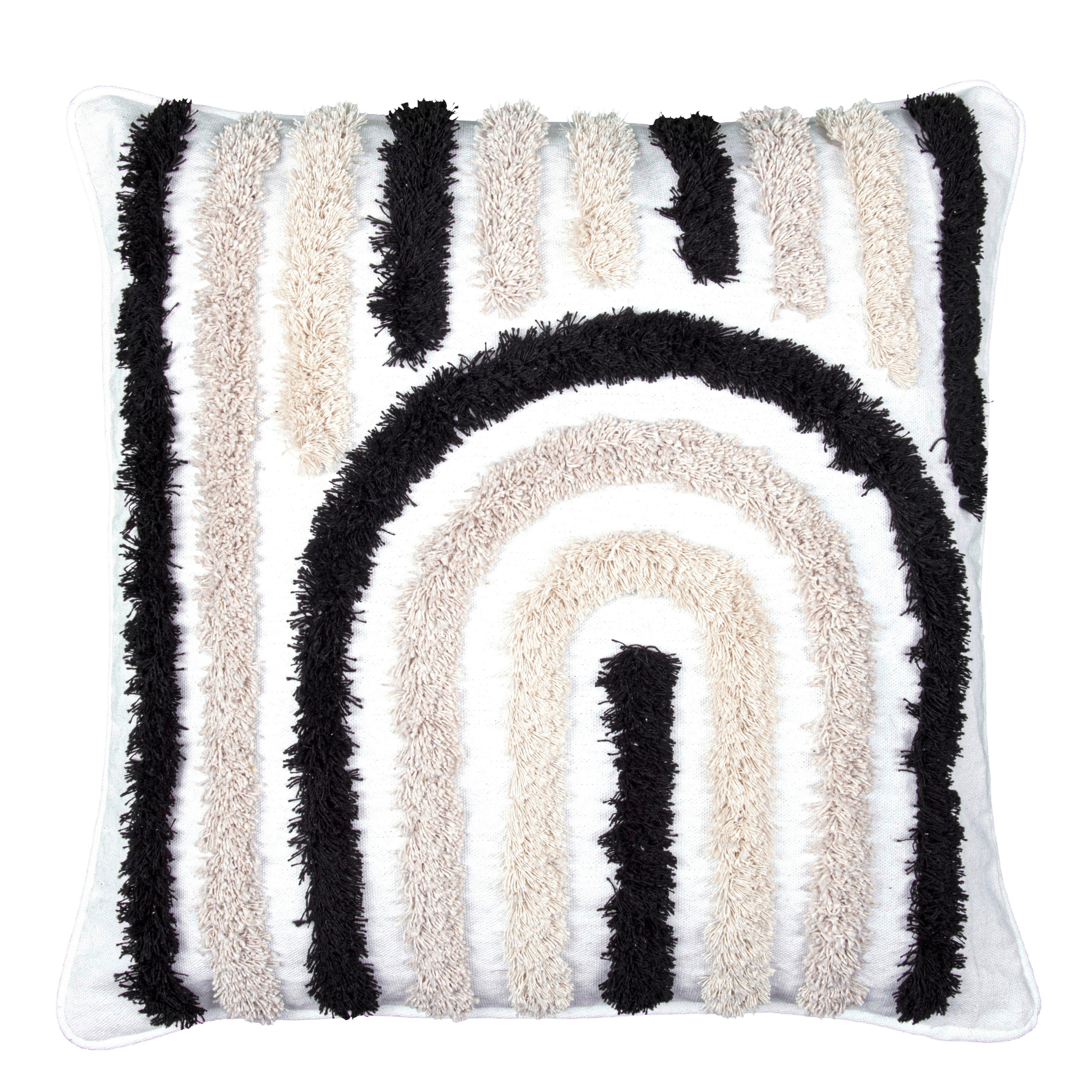 Dekokissen Dekokissen_Zen 45x45cm creme/schw. - creme/schwarz (45,00/45,00cm)