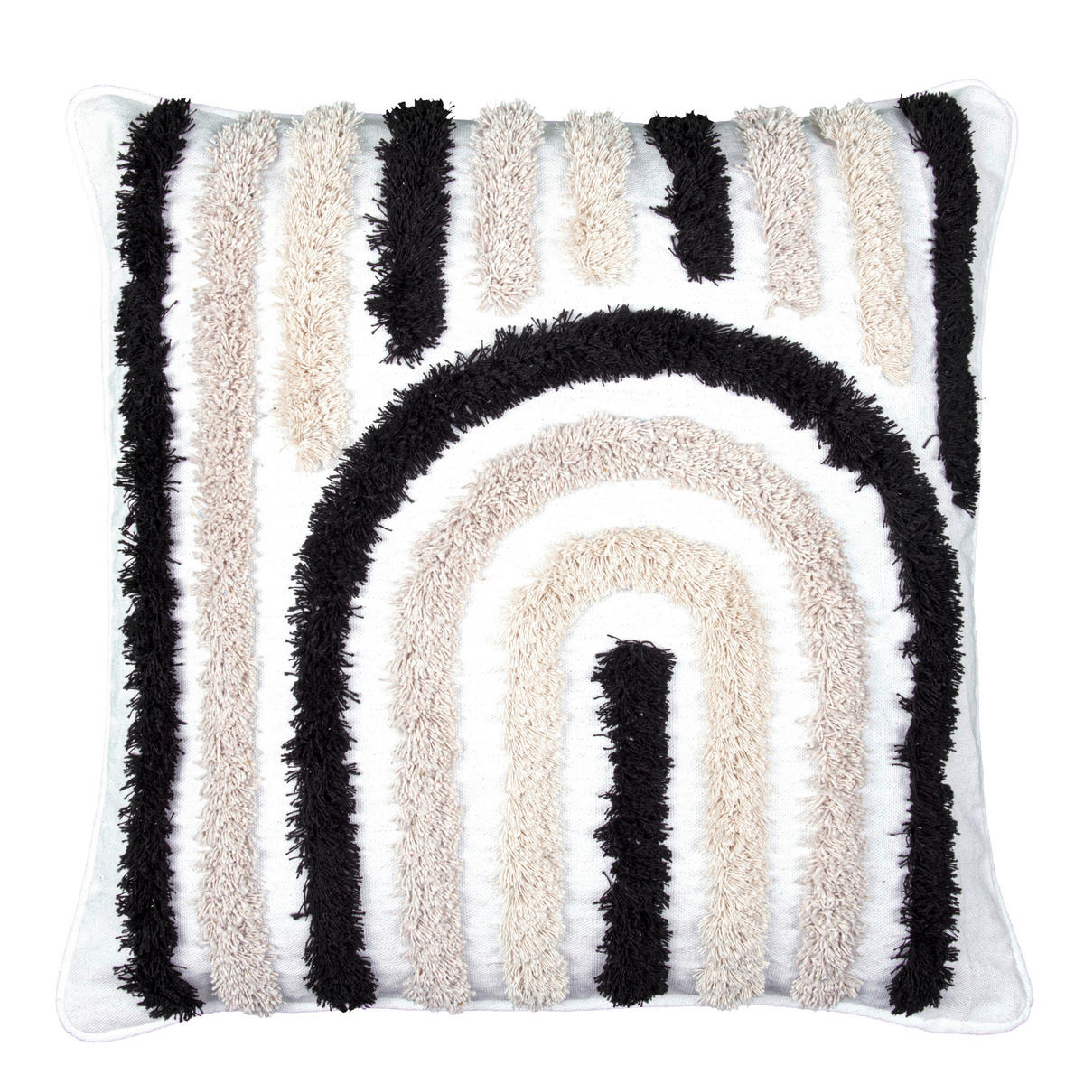 Dekokissen Dekokissen_Zen 45x45cm creme/schw. - creme/schwarz (45,00/45,00cm)