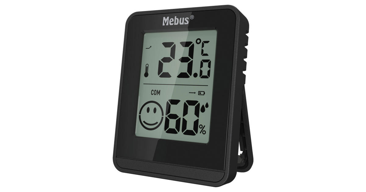 Mebus Thermometer schwarz B/H/L ca. 4,3x1,3x4,3 cm online bei POCO kaufen