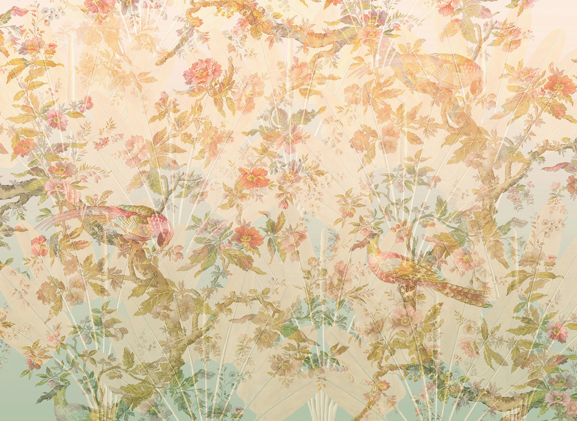 Komar Fototapete Oiseau de Paradis B/L: ca. 350x255 cm Oiseau de Paradis - (350,00/255,00cm) - Komar