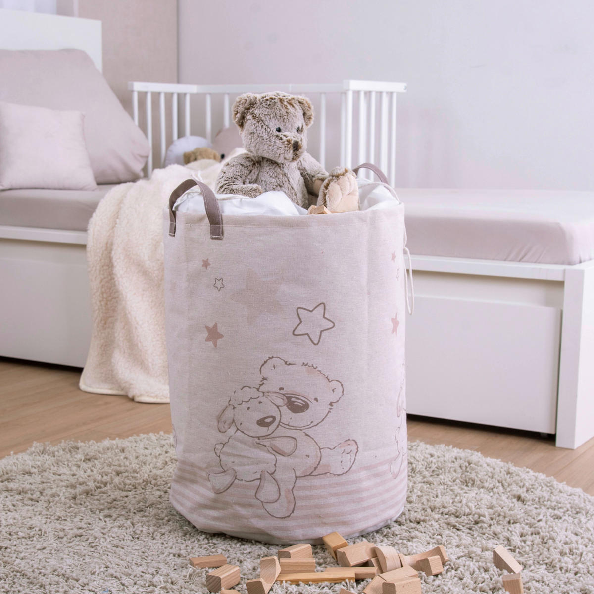 babybest Wäschesack beige B/L: ca. 40x50 cm Wäschesack Lieblingsmensch - beige (40,00/50,00cm) - babybest