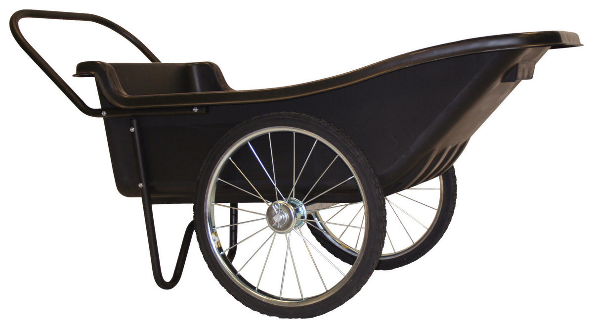 Polar Schubkarre Premium schwarz B/H/L: ca. 74x74x165 cm Premium - schwarz (165,00/74,00/74,00cm) - Polar