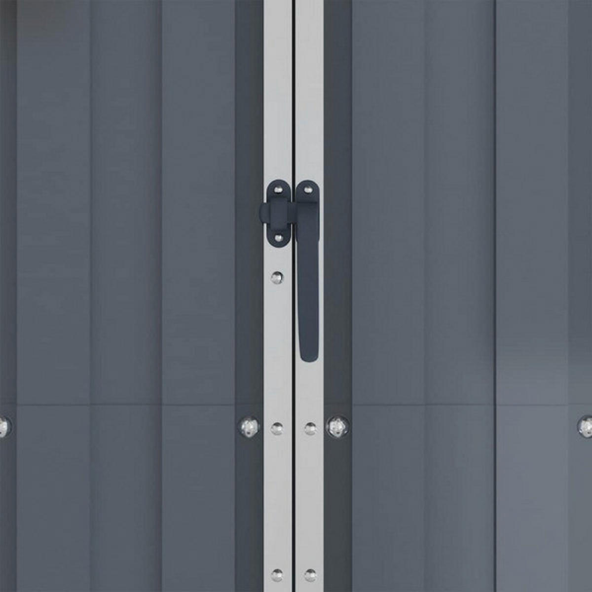 VidaXL Gerätehaus grau B/H: ca. 116x175 cm Gerätehaus - grau (116,00/175,00cm) - VidaXL