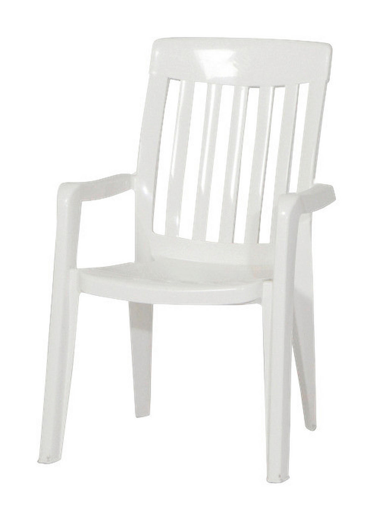 Sieger Stapelsessel Palma Sieger 4er-Set Palma weiß Kunststoff B/H/L: ca. 59x92x65 cm Palma - weiß (65,00/59,00/92,00cm) - Sieger