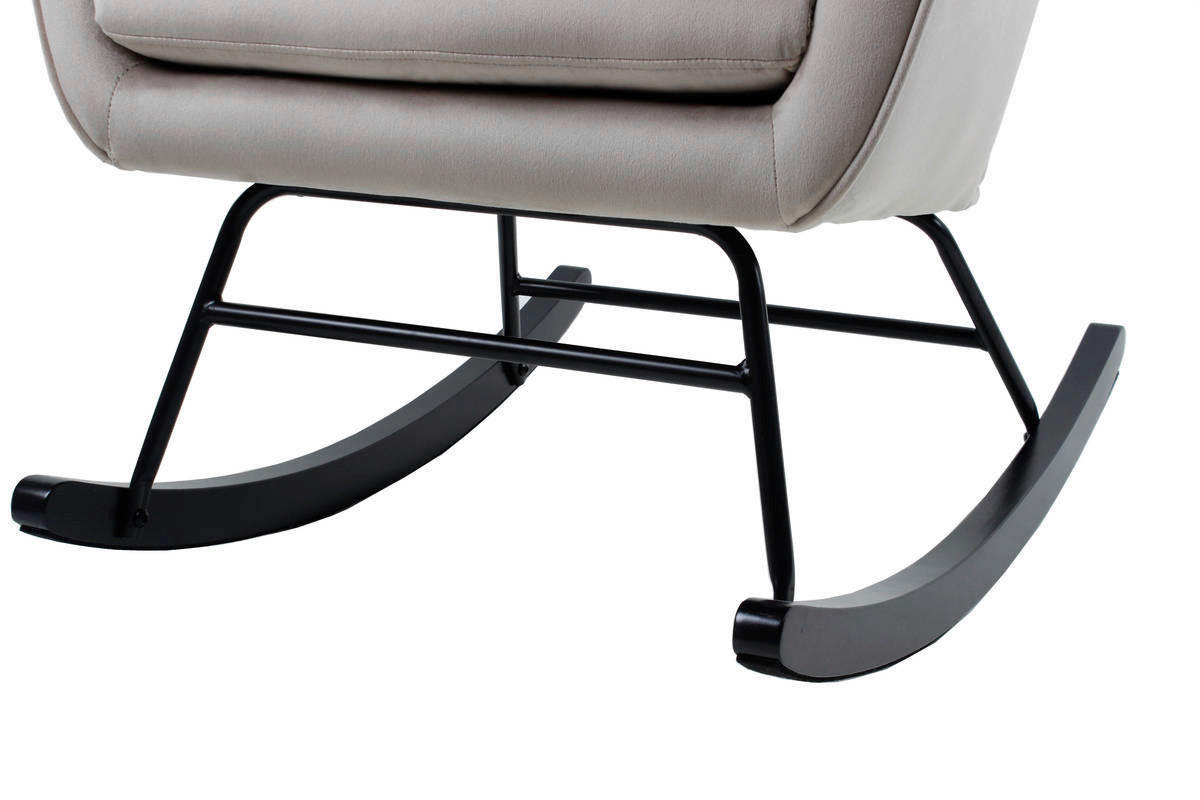 Schaukelstuhl Bryana 100 grau B/H/T: ca. 88x97x68 cm Bryana 100 - schwarz/grau (88,00/97,00/68,00cm) - 360 Living