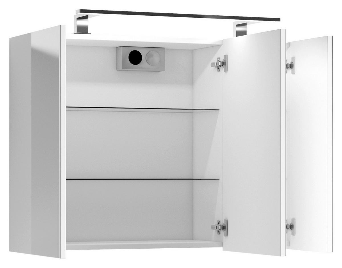 Spiegelschrank SPREE weiß B/H/T: ca. 80x60x20 cm SPREE - weiß (80,00/60,00/20,00cm) - byLIVING