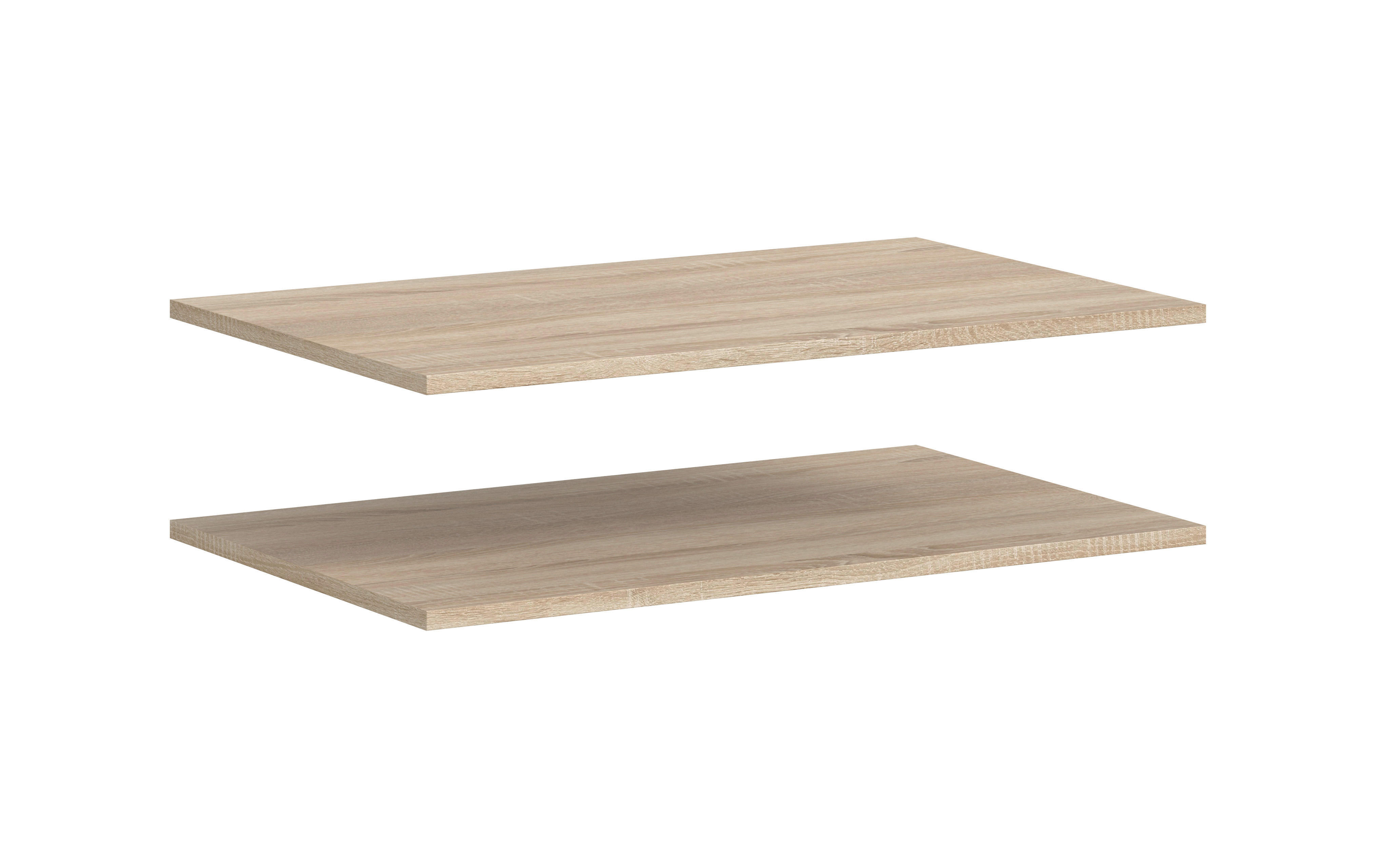 Einlegeböden-Set ZUBEHÖR 2er Eiche Sonoma B/H/T: ca. 77x2x48 cm ZUBEHÖR 2er - Eiche (77,00/2,00/48,00cm) - xonox.home