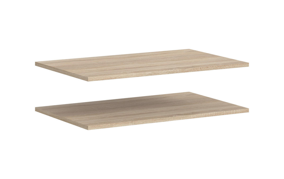 Einlegeböden-Set ZUBEHÖR 2er Eiche Sonoma B/H/T: ca. 77x2x48 cm ZUBEHÖR 2er - Eiche (77,00/2,00/48,00cm) - xonox.home