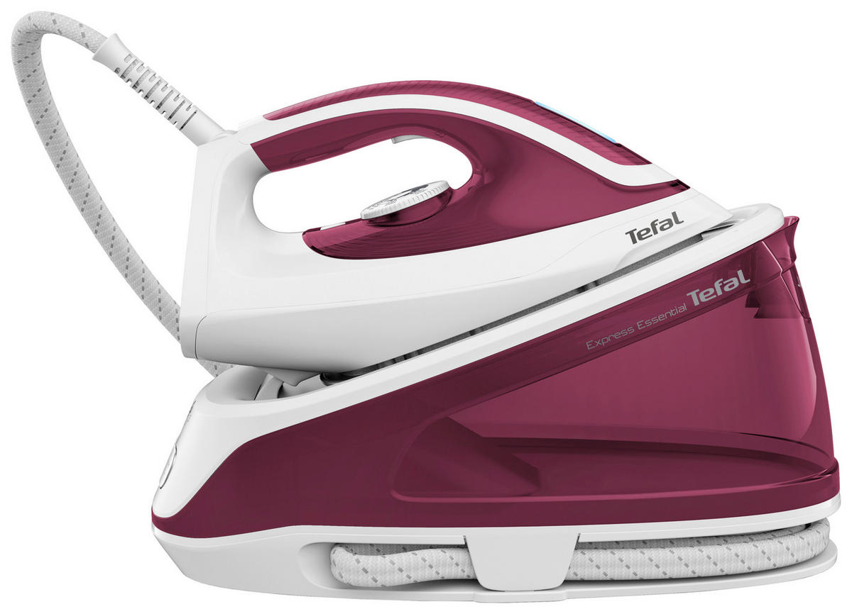 Tefal Dampfbügelstation SV6110E0 weiß rot Kunststoff B/H/T: ca. 21x29x39 cm Dampfbügelstation_Tefal_SV6110 - weiß/rot (21,00/29,00/39,00cm) - Tefal
