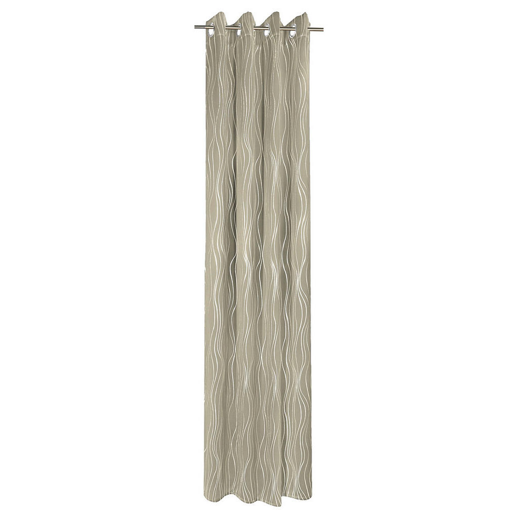 Thumbnail - Verdunklungsvorhang Monaco creme B/L: ca. 135x245 cm