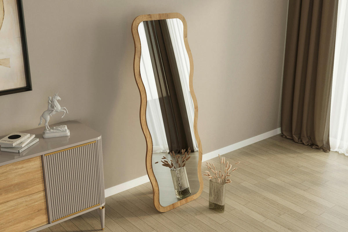 Wandspiegel Arol beige B/H/T: ca. 50x160x2,5 cm Arol - beige (50,00/160,00/2,50cm) - moebel17