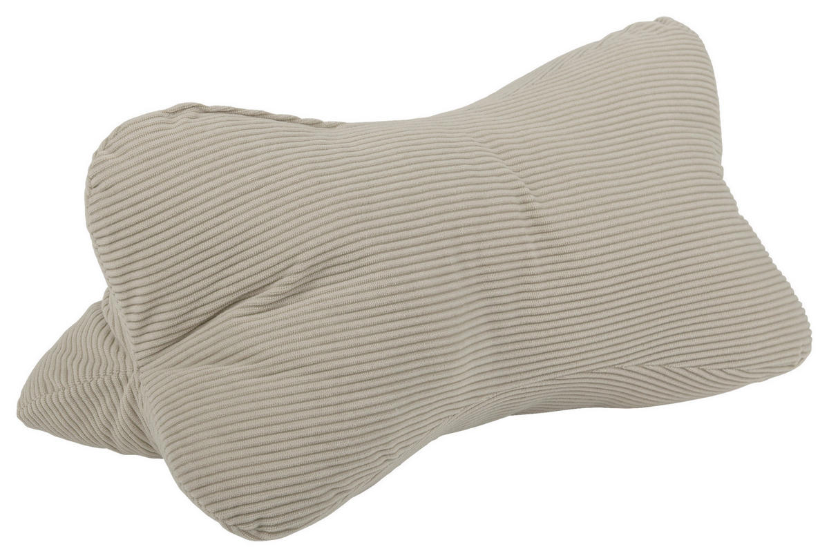 Dekokissen Dekokissen_Leseknochen taupe - taupe (42,00/24,00cm)