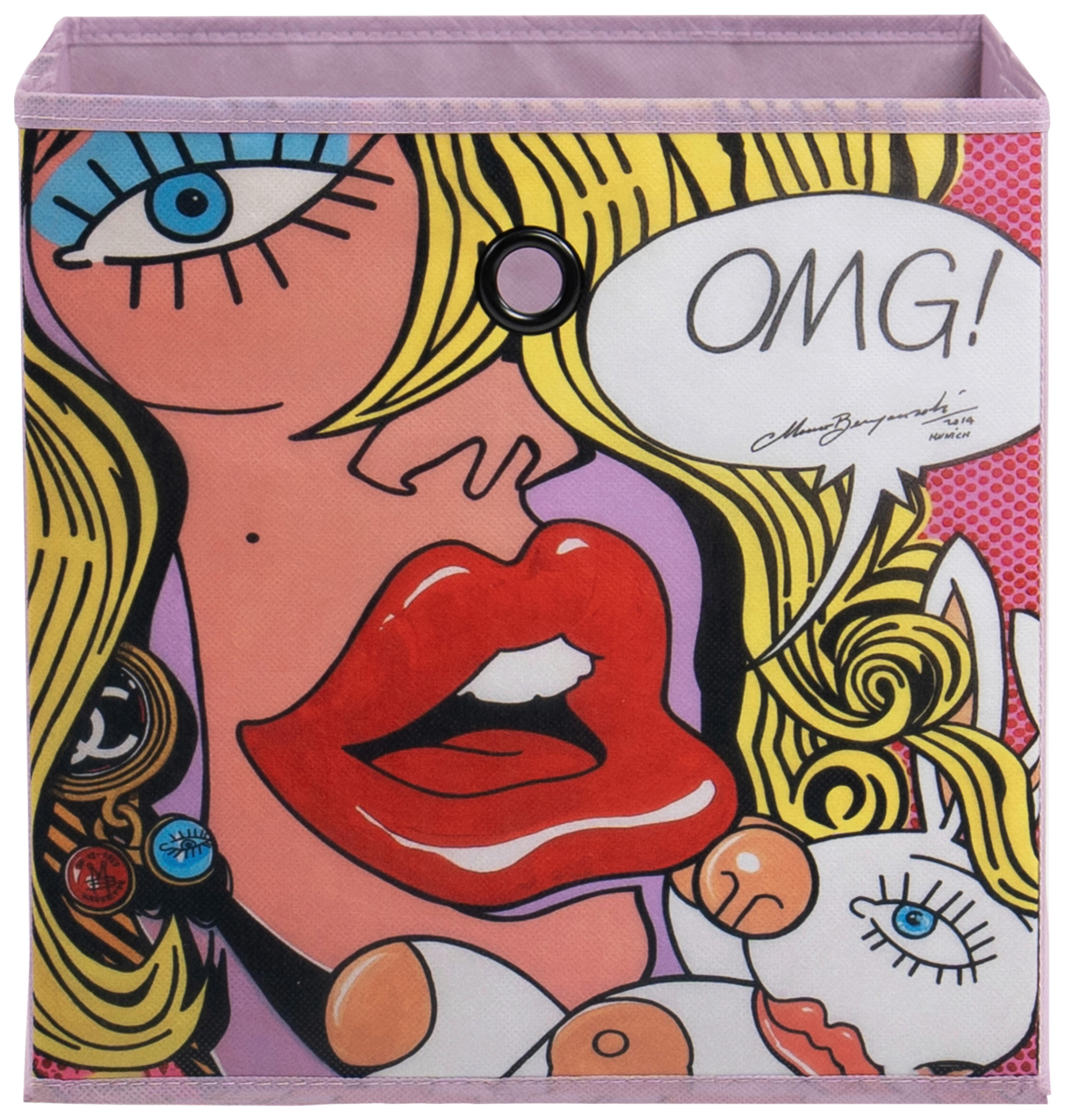 Thumbnail - Stoffbox Stoffbox rosa B/H/T: ca. 32x32x32 cm