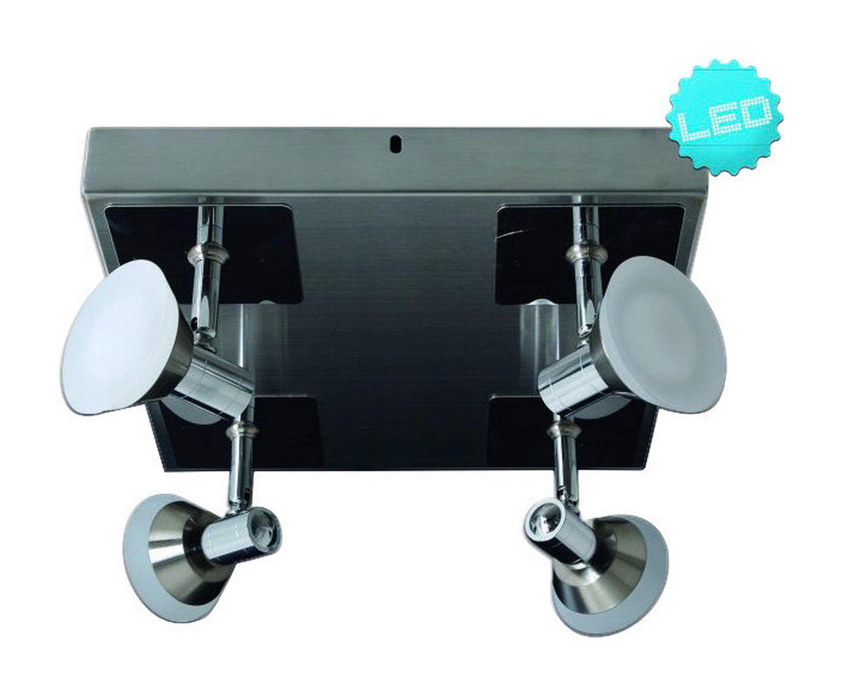 Näve Leuchten LED-Deckenleuchte NV1226942 Chrom Metall Glas B/H/T: ca. 28x13x28 cm 4 Brennstellen Jericho - Chrom (28,00/13,00/28,00cm) - Näve Leuchten
