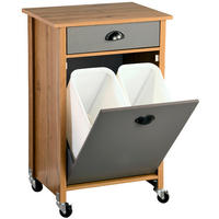 Kesper Küchenwagen Oak Holz B/H/T: ca. 50x79x37 cm Küchenwagen_inkl.Abfalleimer - Oak (50,00/79,00/37,00cm) - Kesper