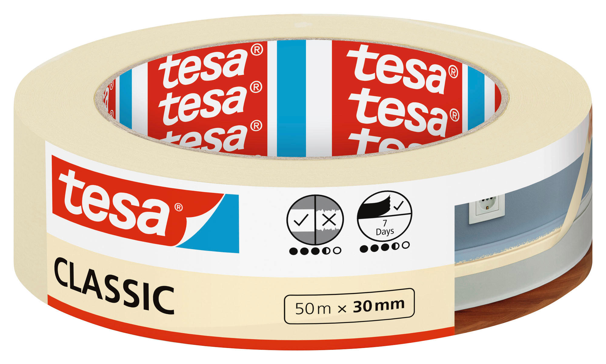 tesa Malerband B/L: ca. 3x5000 cm Malerband_Classic_tesa 50mx30mm - (3,00/5000,00cm) - tesa