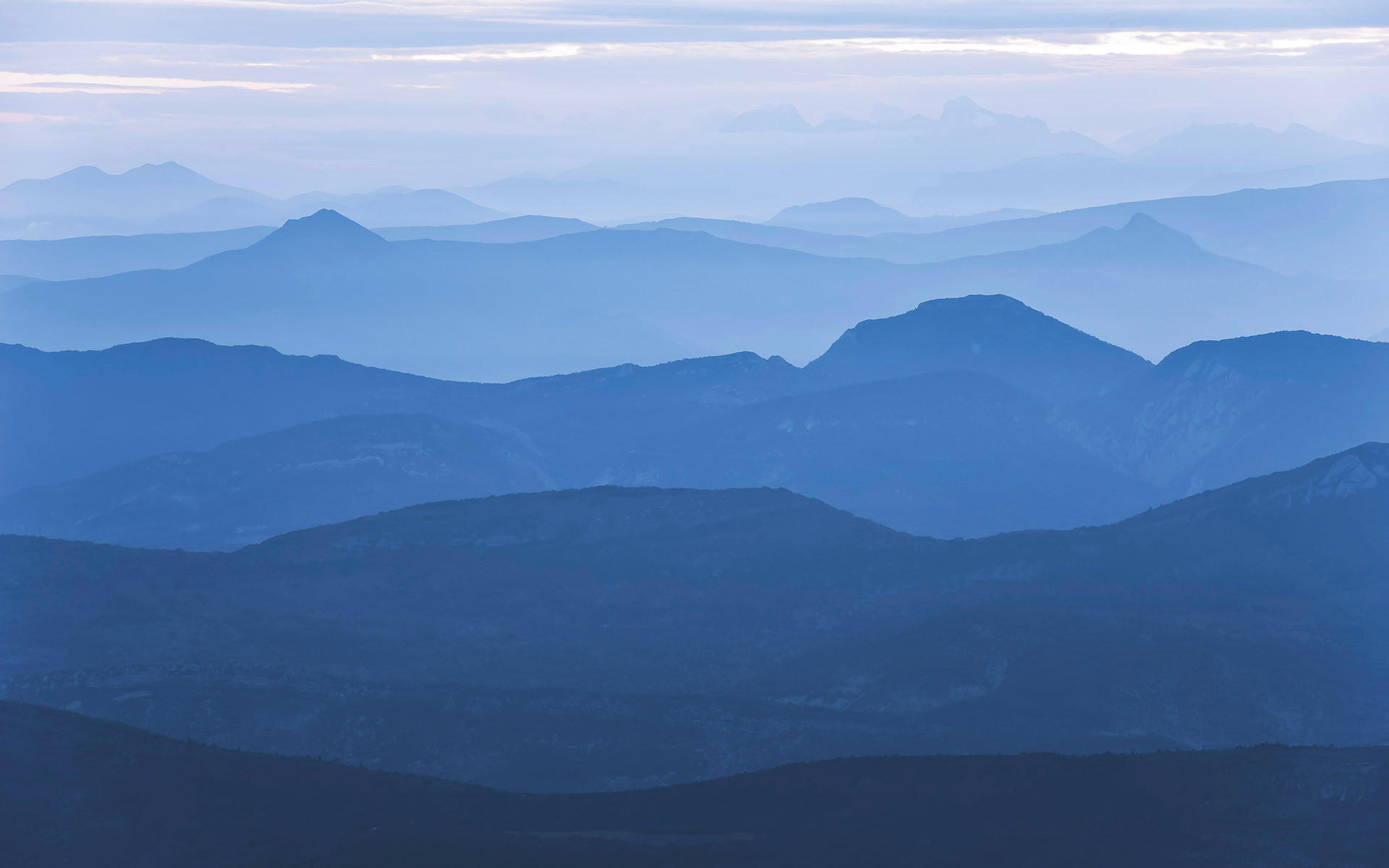 Komar Fototapete Blue Mountain B/L: ca. 400x250 cm