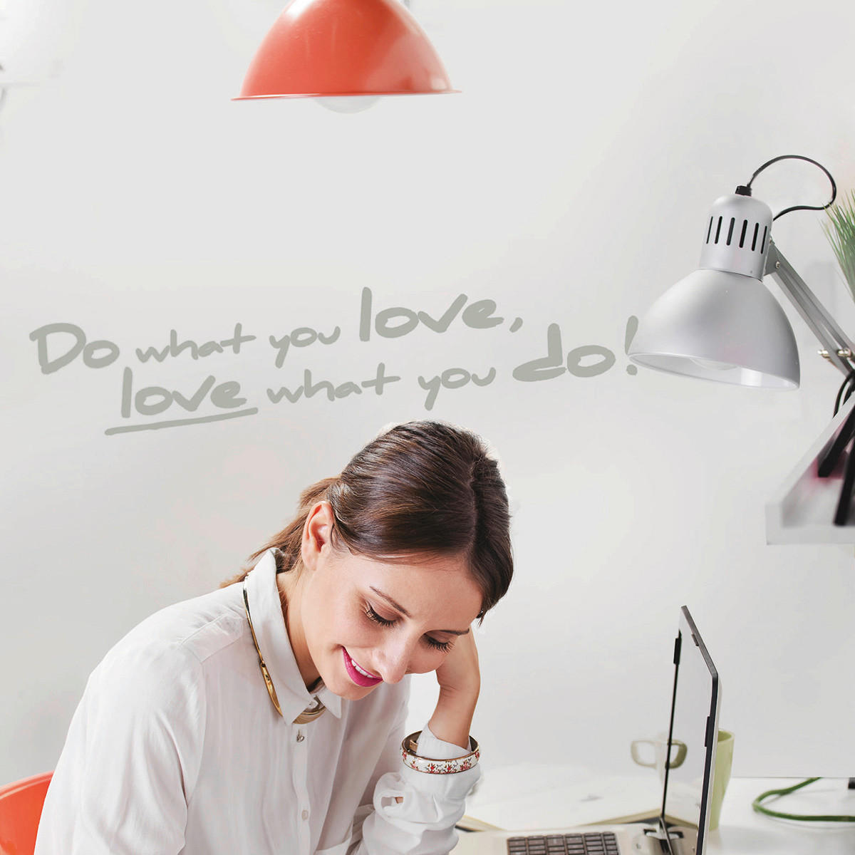 Komar Wandtattoo Do what you love Sprüche Do what you love B/L: ca. 14x70 cm Do what you love - (14,00/70,00cm) - Komar