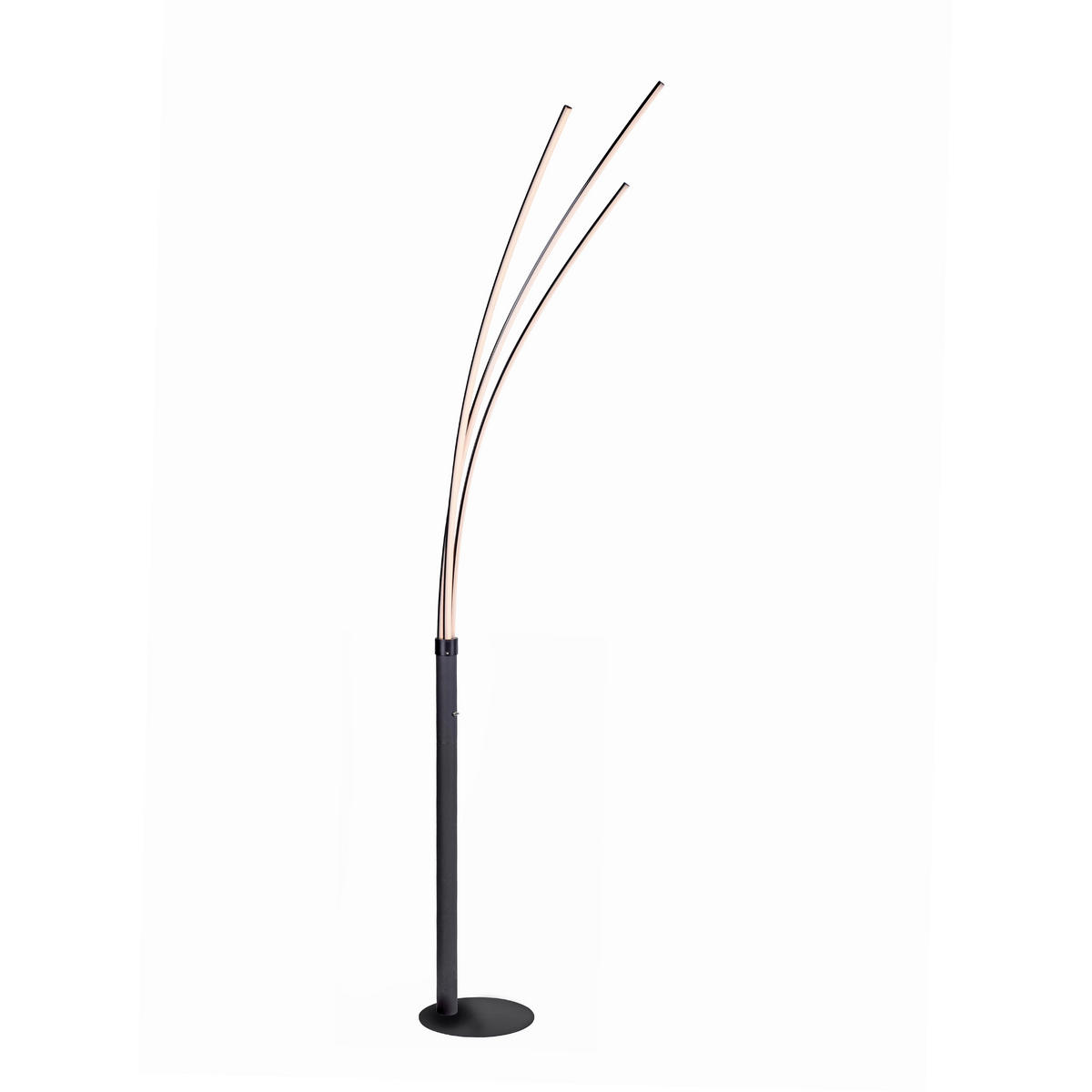 Just Light LED-Stehleuchte MAJA 15383-18 schwarz Eisen Kunststoff B/H/T: ca. 58x215x80 cm 3 Brennstellen MAJA - schwarz (58,00/215,00/80,00cm) - Just Light