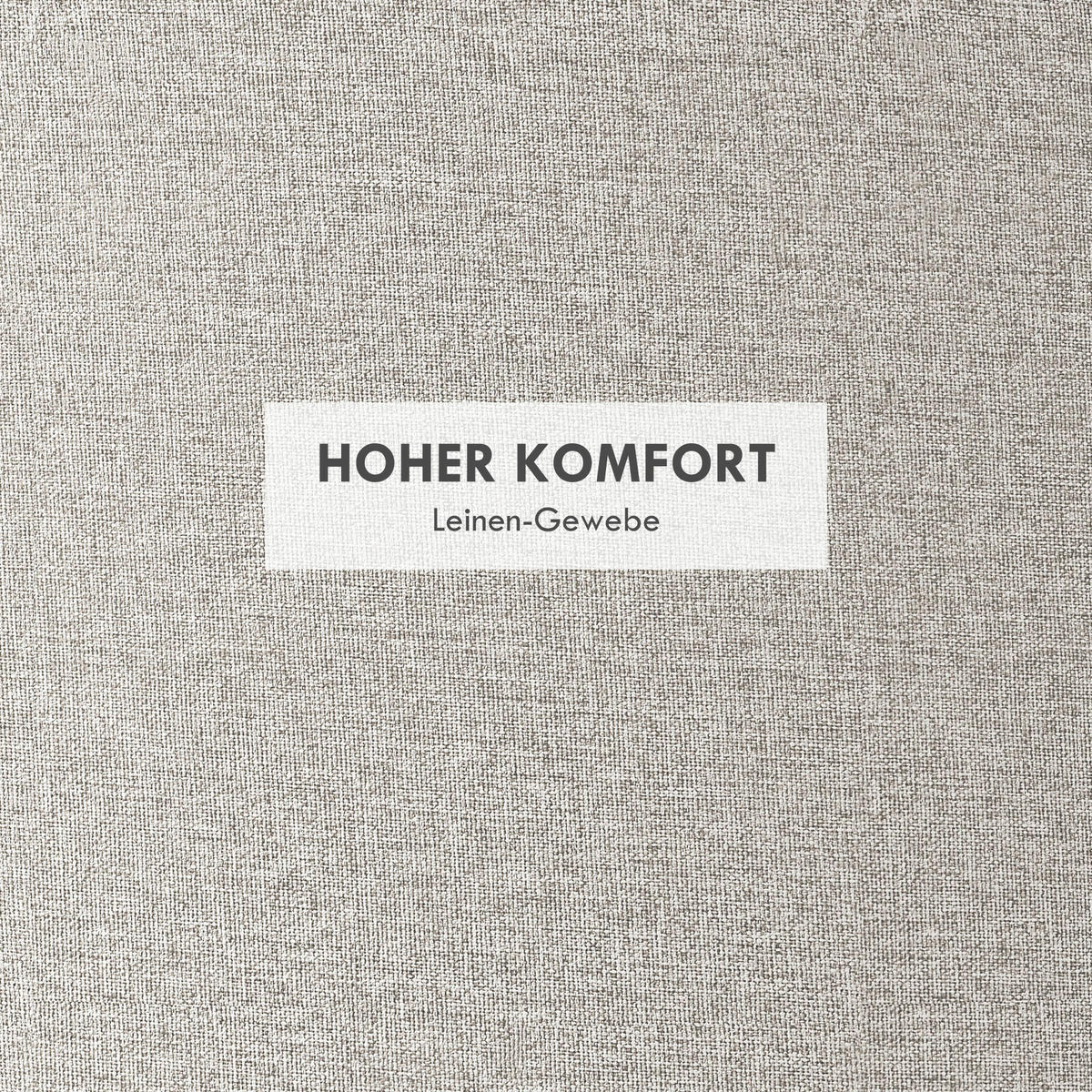 HOMCOM Hocker cremeweiß B/H/L: ca. 56x56x42 cm Polsterhocker - cremeweiß (42,00/56,00/56,00cm) - HOMCOM