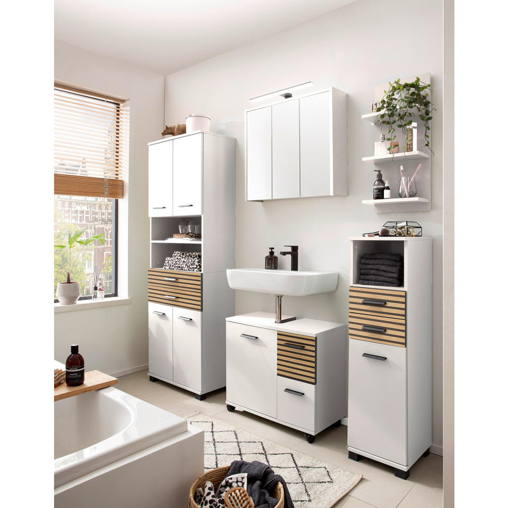 Thumbnail - Highboard Katta weiß matt B/H/T: ca. 30,3x110,5x32,6 cm